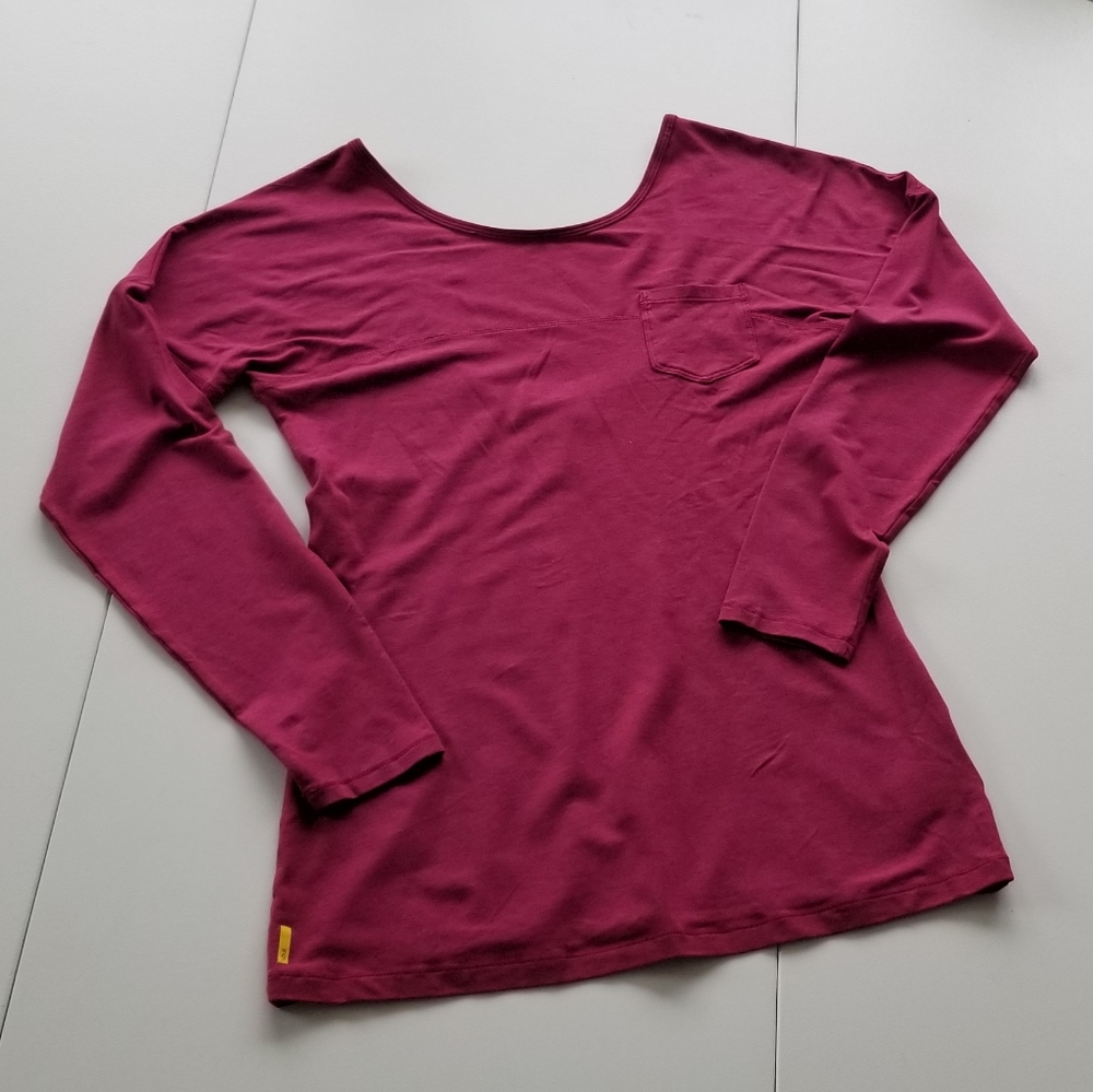 LOLE long sleeve top with scooped back size large